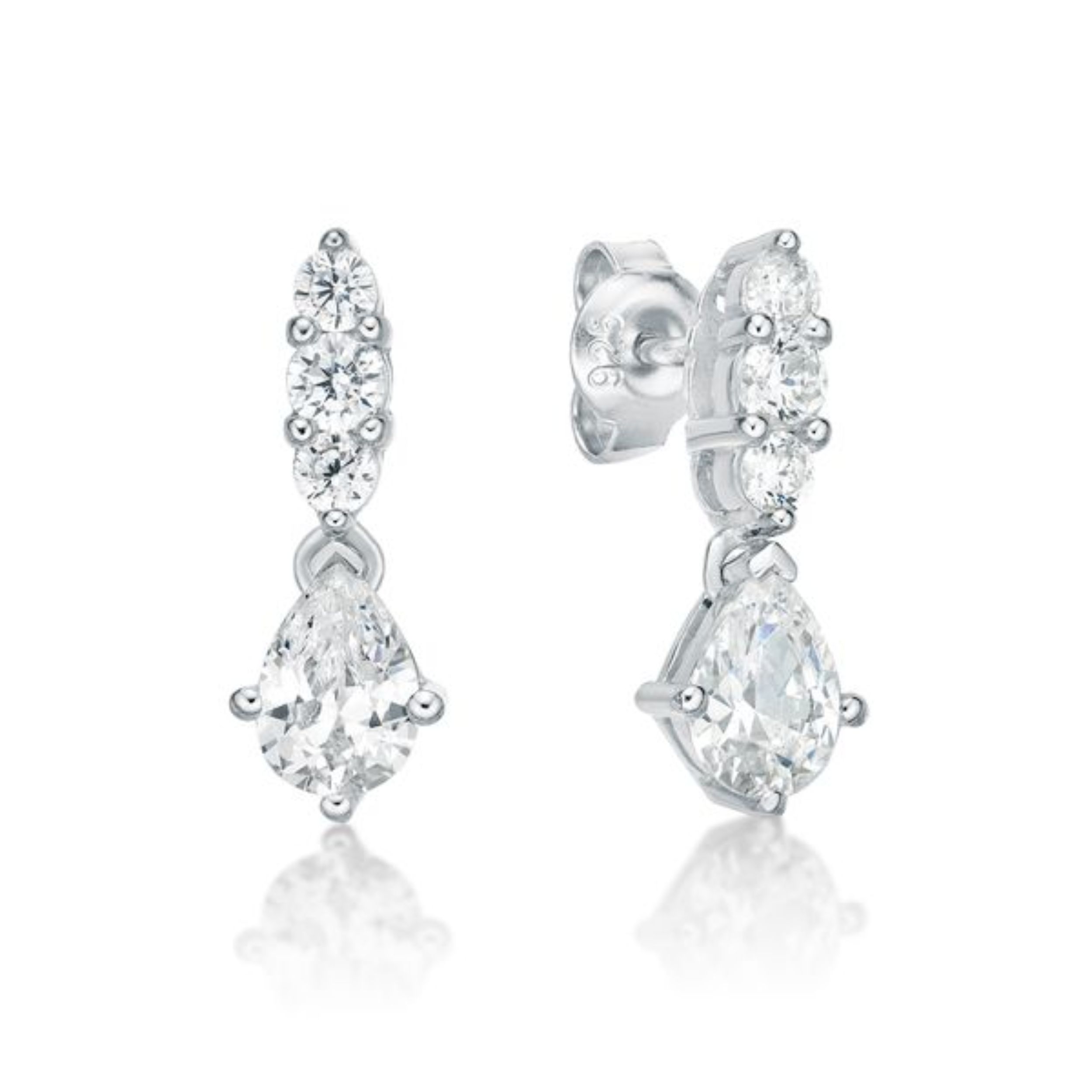 Picture of DANGLE,WHT.3xRD,5mm PEAR