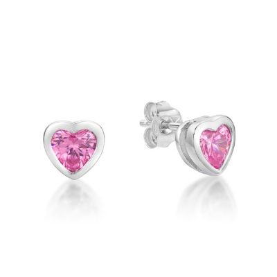 Picture of STUD,HEART PINK 5mm