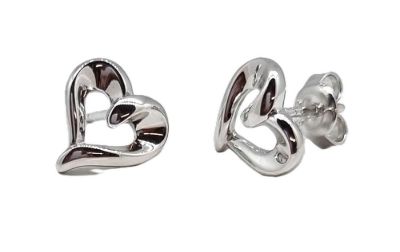 Picture of HEART, RIBBONISH  STUD