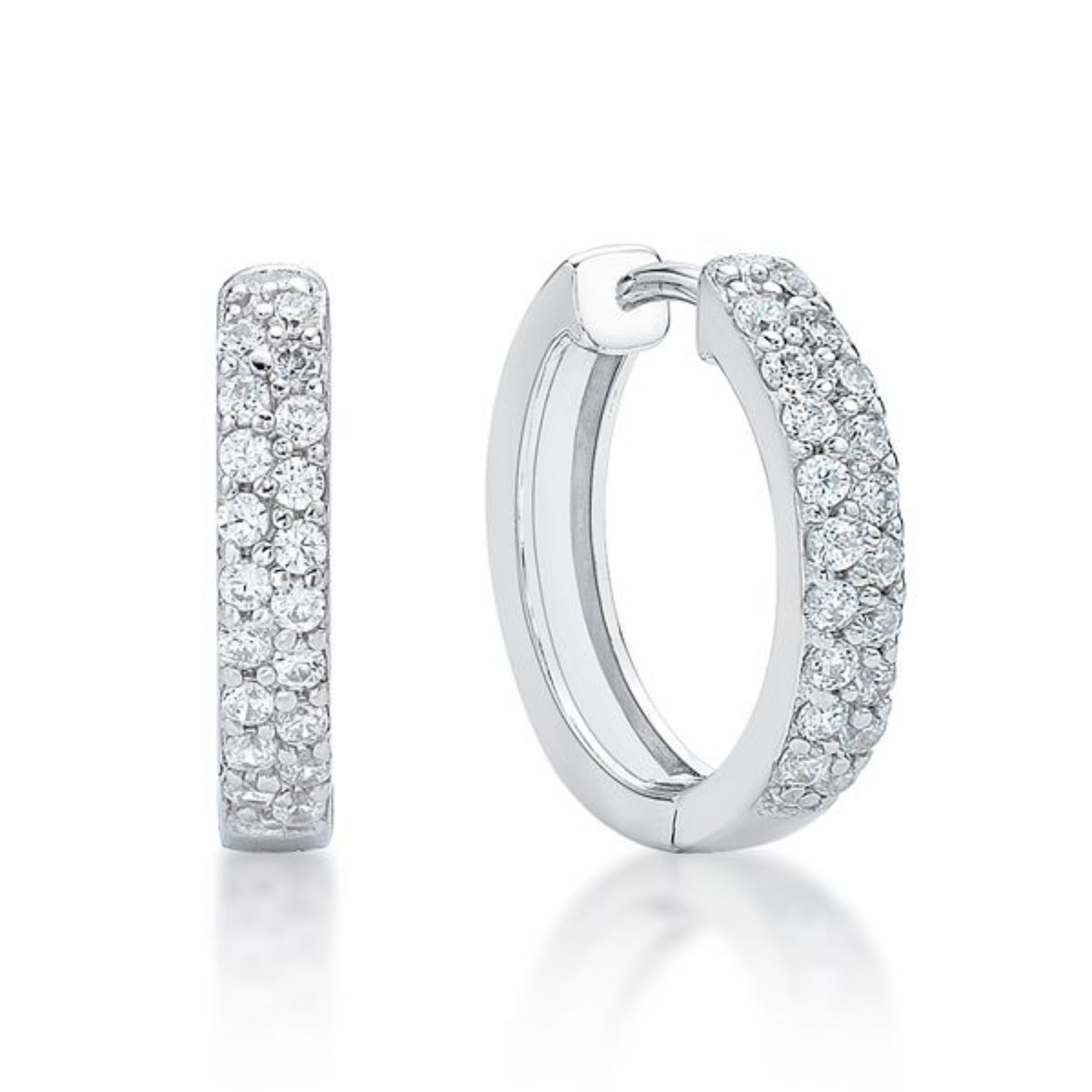 Picture of PAVE HUGGIE, 2 ROW, 2.3 x 13mm
