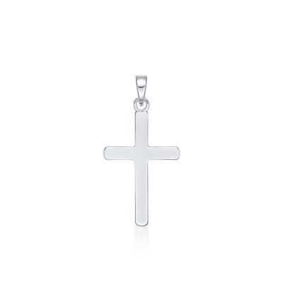 Picture of CROSS, PLAIN SILVER, PEND.