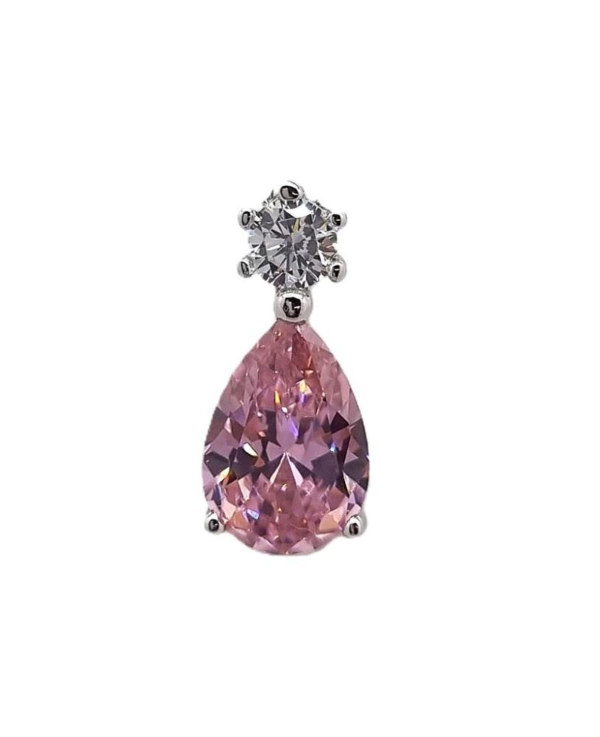 Picture of PEAR SHP.PINK. 7mm& WHT4mm