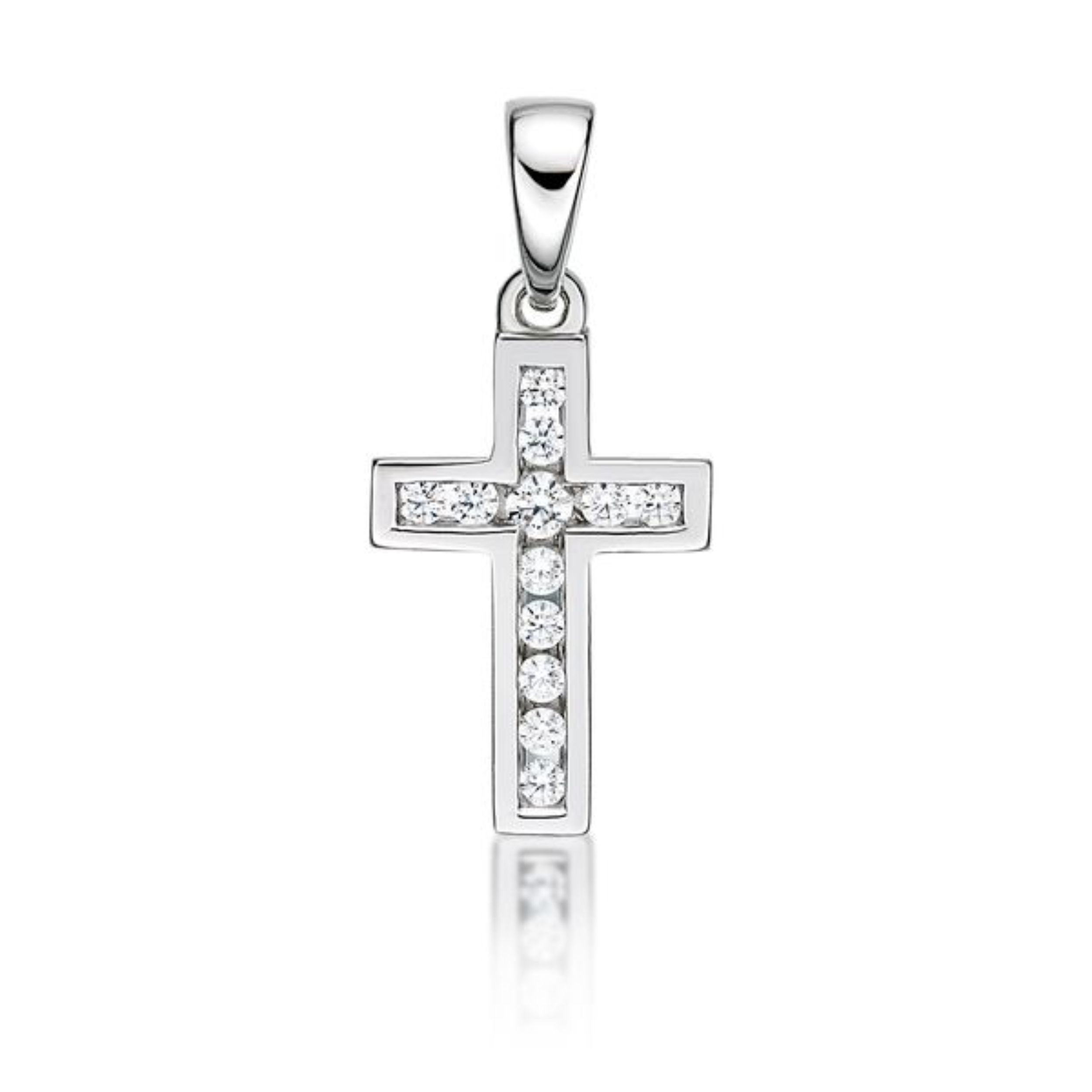 Picture of 12x CZ CHANNEL SET CROSS