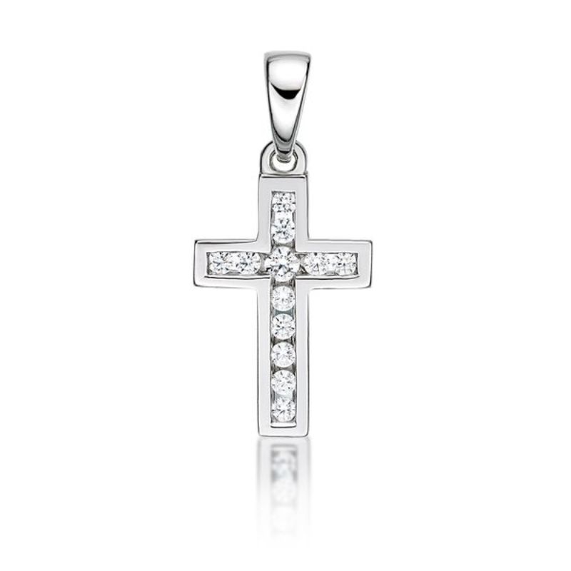 Picture of 12x CZ CHANNEL SET CROSS