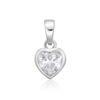 Picture of HEART WHITE CZ 6mm