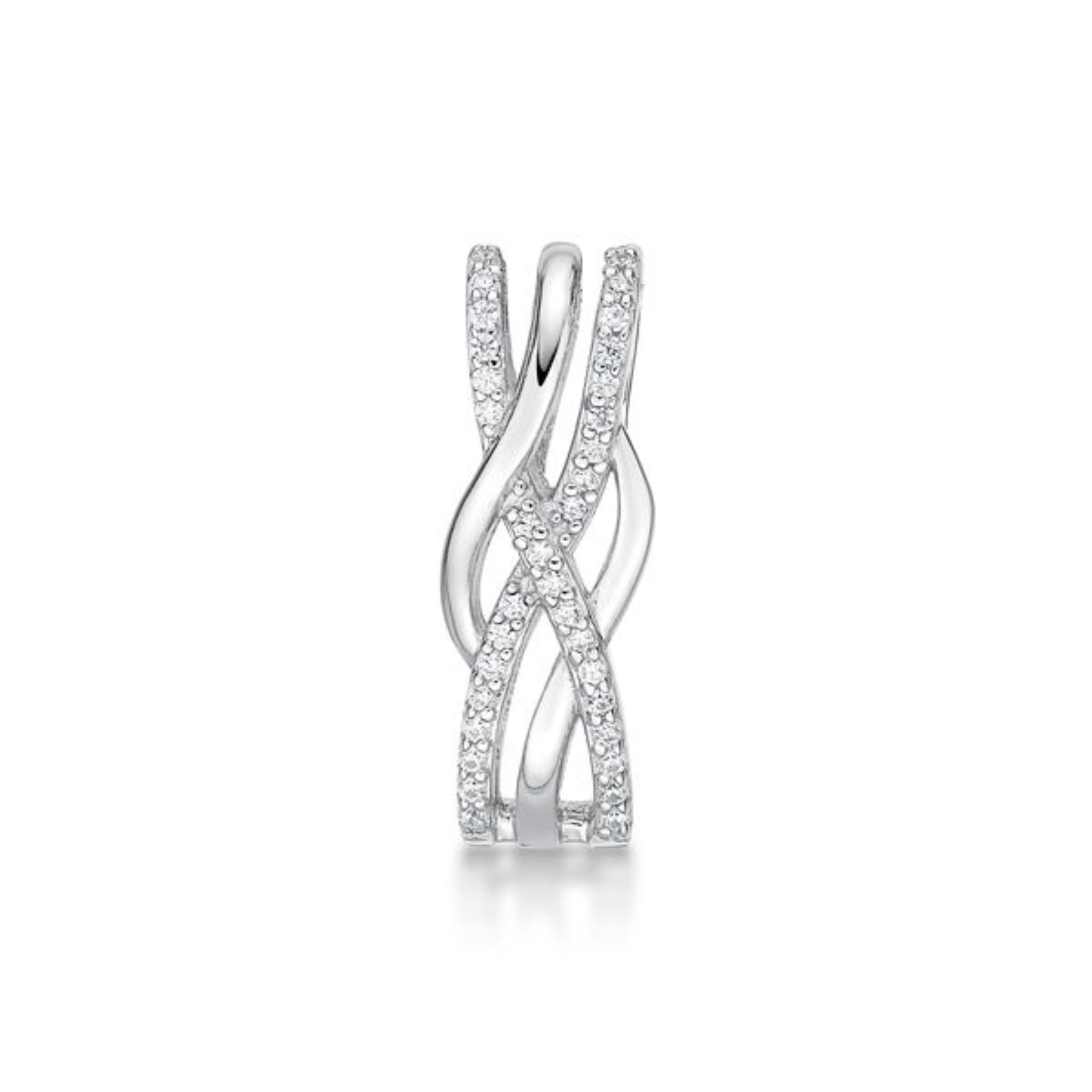 Picture of CROSS OVER CZ, POLISH PLAIT.