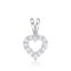 Picture of HEART, 12x CZ, SPLIT BAIL WH