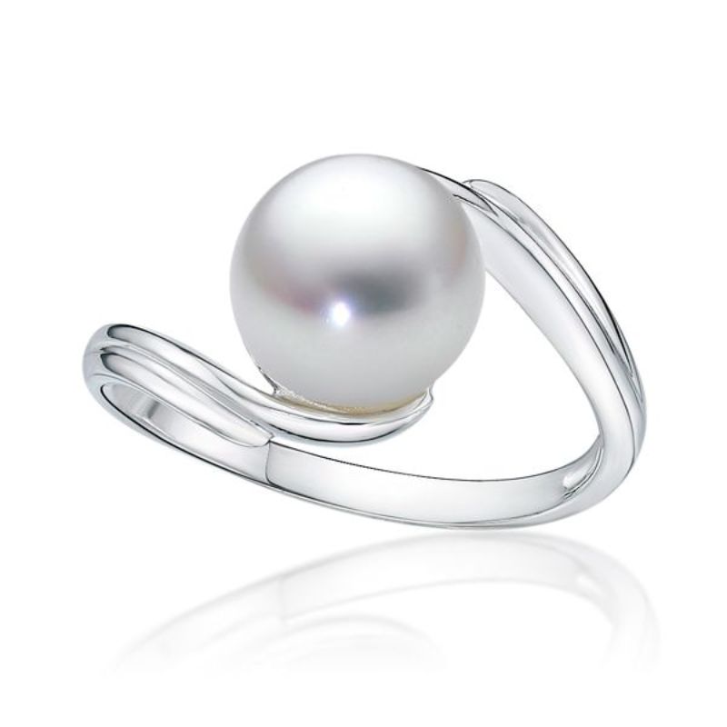 Picture of 8mm BUTTON PEARL RING