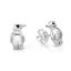 Picture of PENGUIN STUDS, BLK RHODIUM EYES