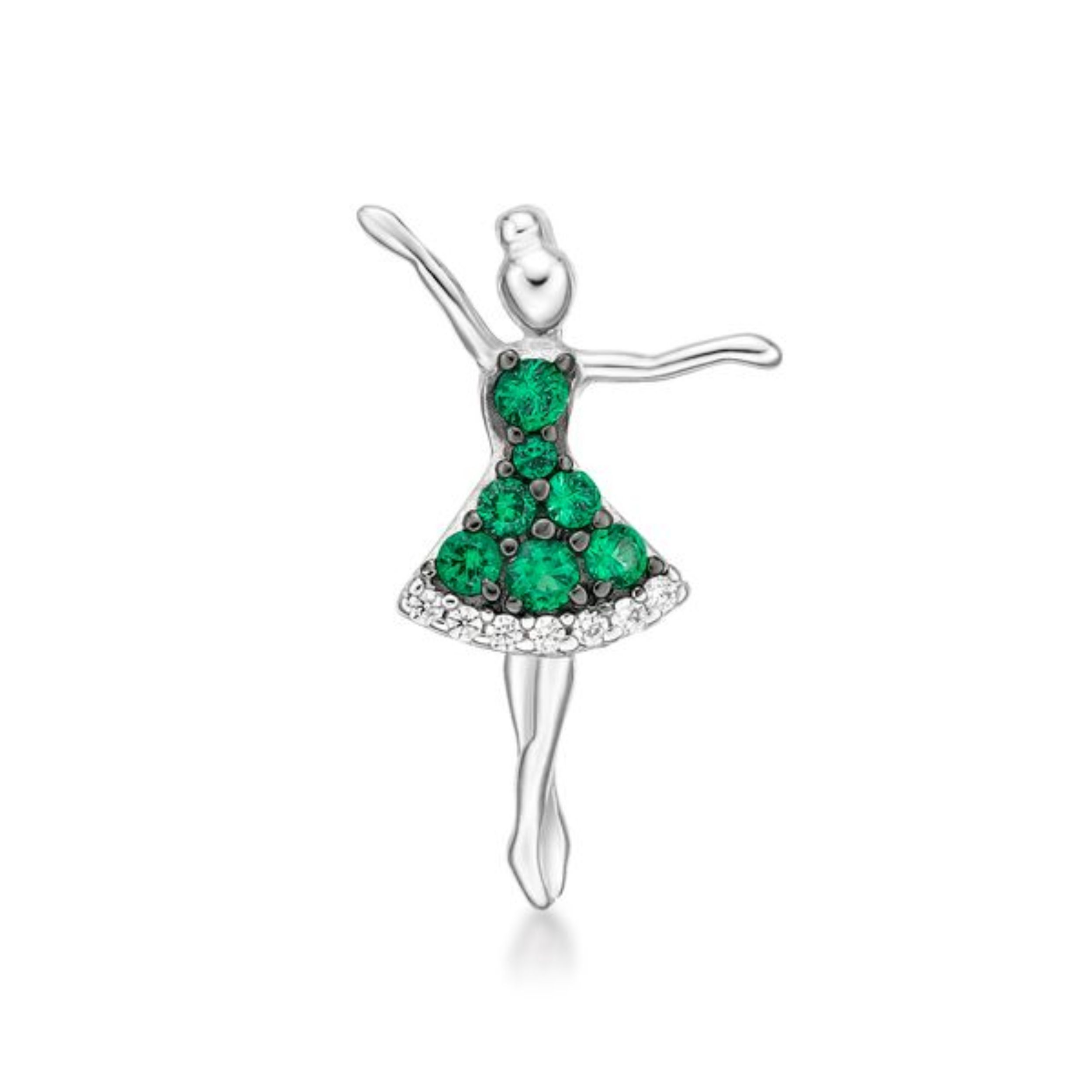 Picture of DANCER, PRETTY DRESS  GREEN&WHT.