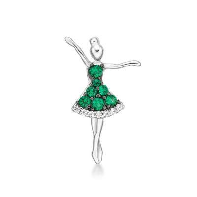 Picture of DANCER, PRETTY DRESS  GREEN&WHT.