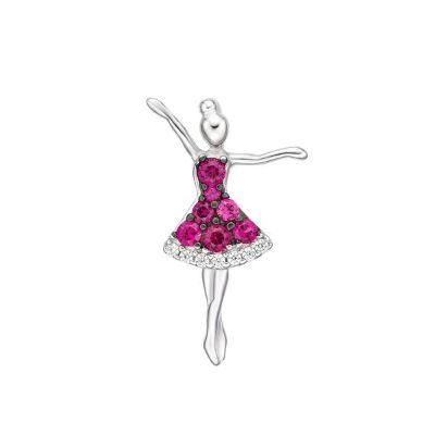 Picture of DANCER, PRETTY DRESS  RED&WHT.