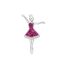 Picture of DANCER, PRETTY DRESS  RED&WHT.