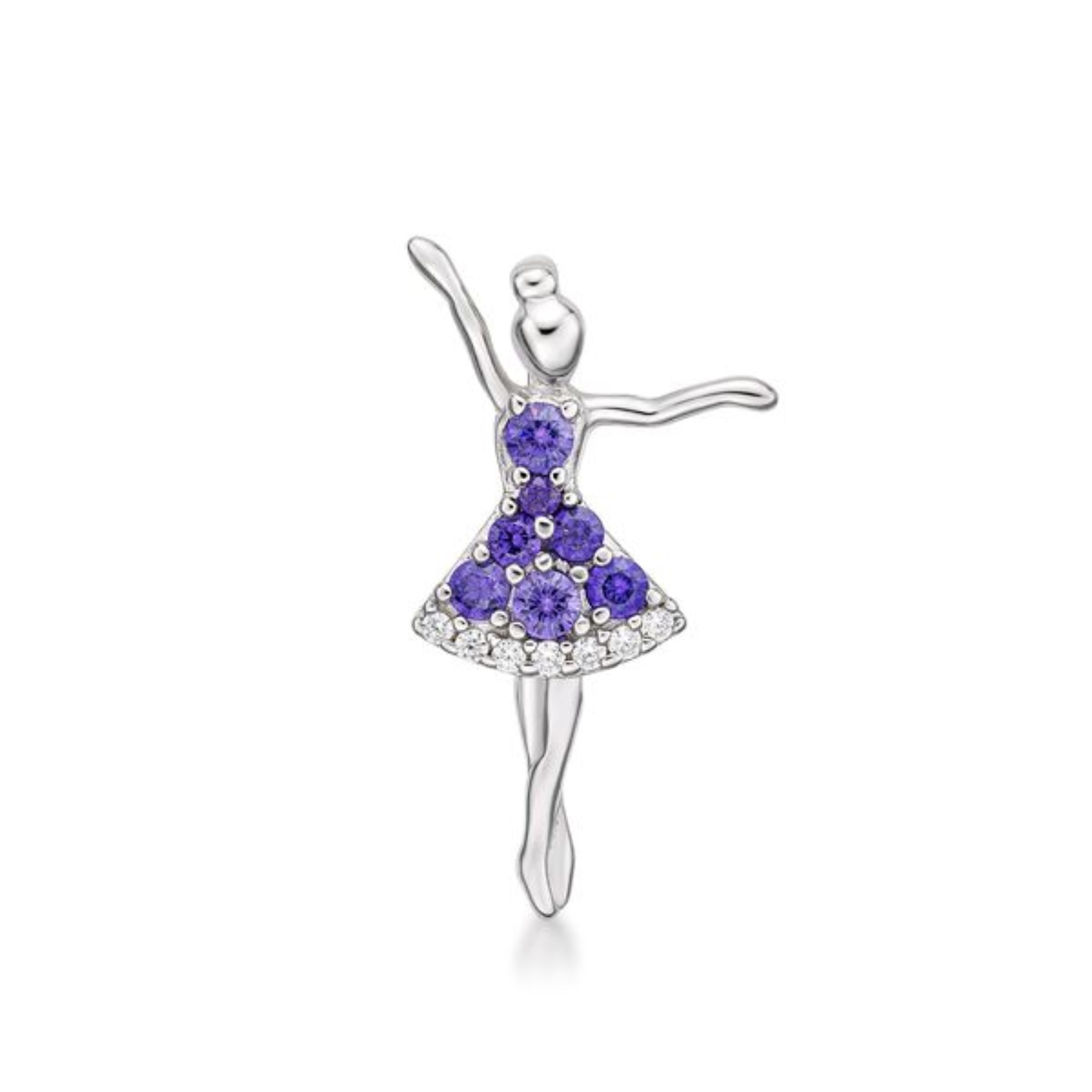 Picture of DANCER, PRETTY DRESS  PURP&WHT.