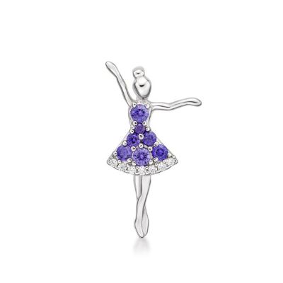 Picture of DANCER, PRETTY DRESS  PURP&WHT.