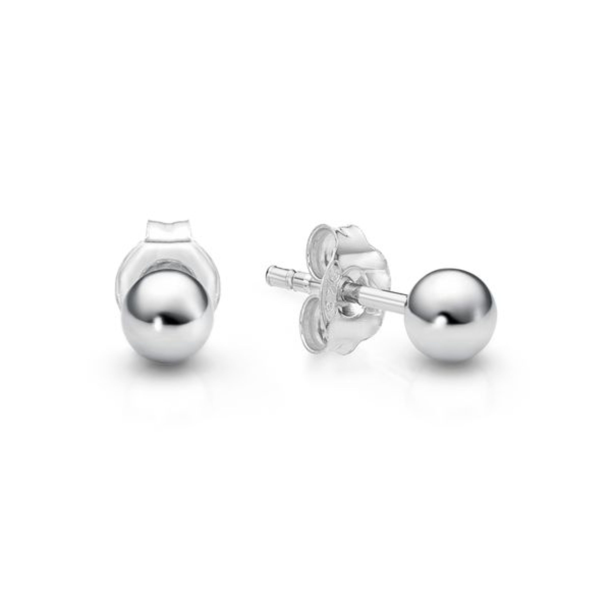 Picture of 3mm SILVER HOLLOW BALL STUDS
