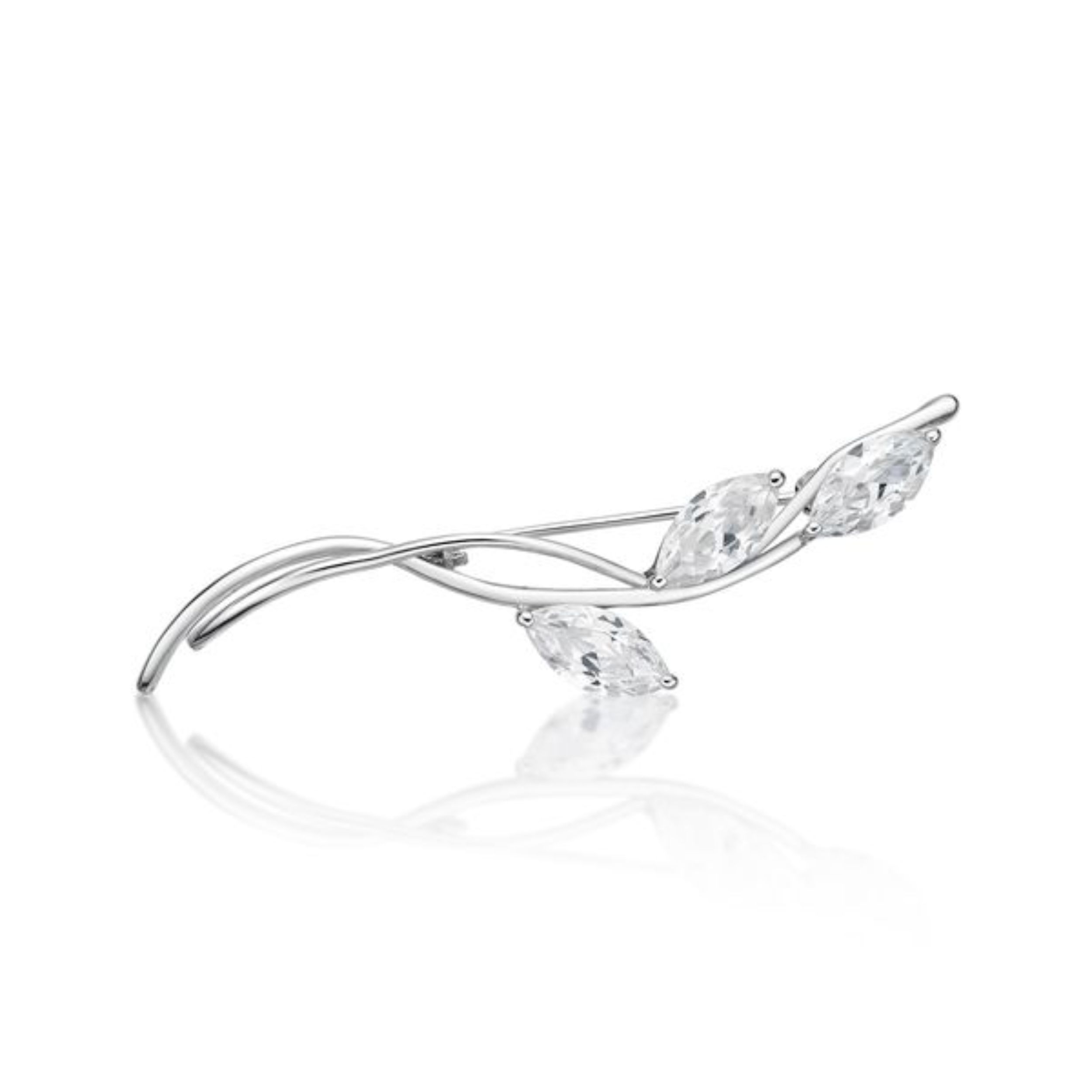 Picture of BROOCH,3xCZ MARQ