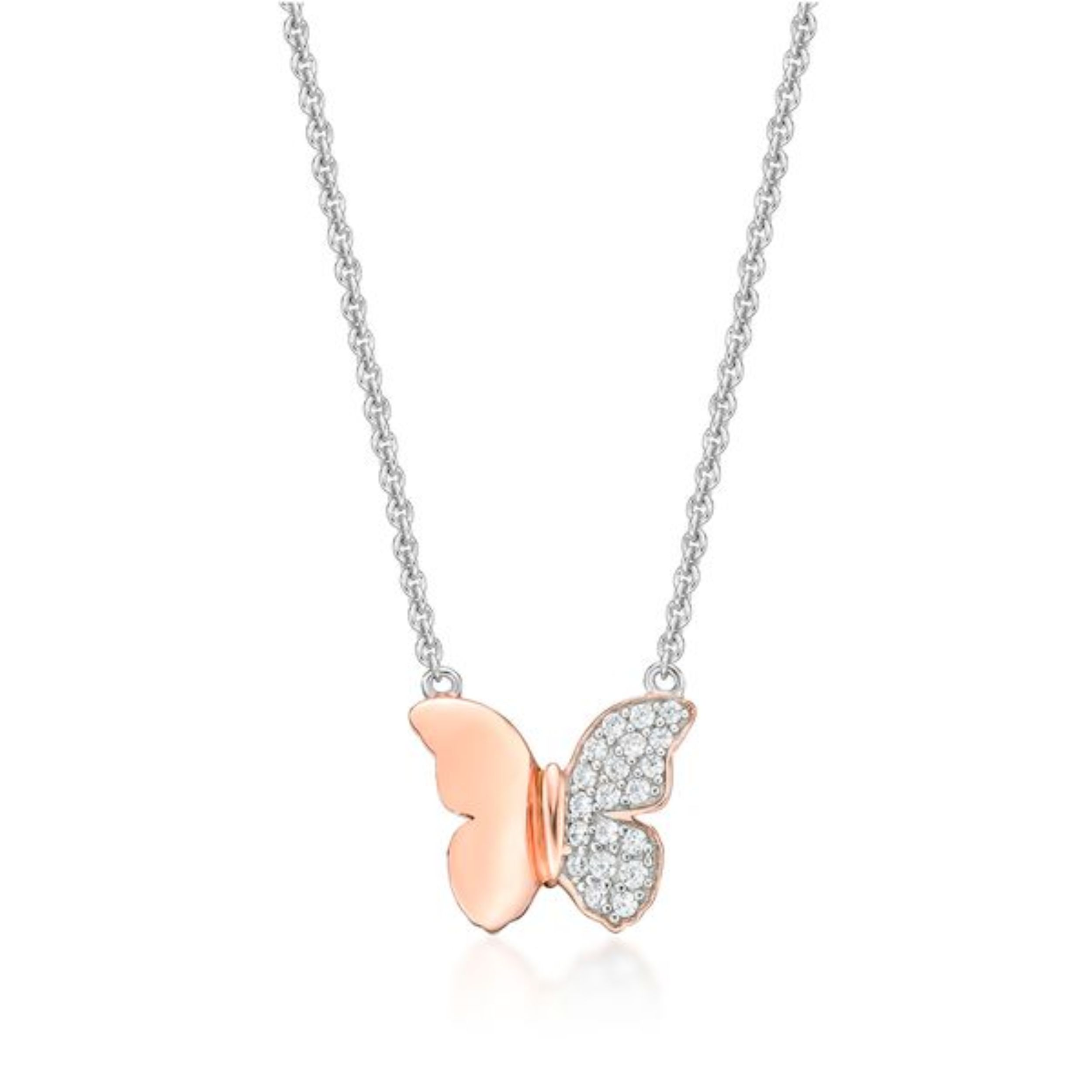 Picture of NK'L, RGP. 1/2 PAVE BUTTERFLY