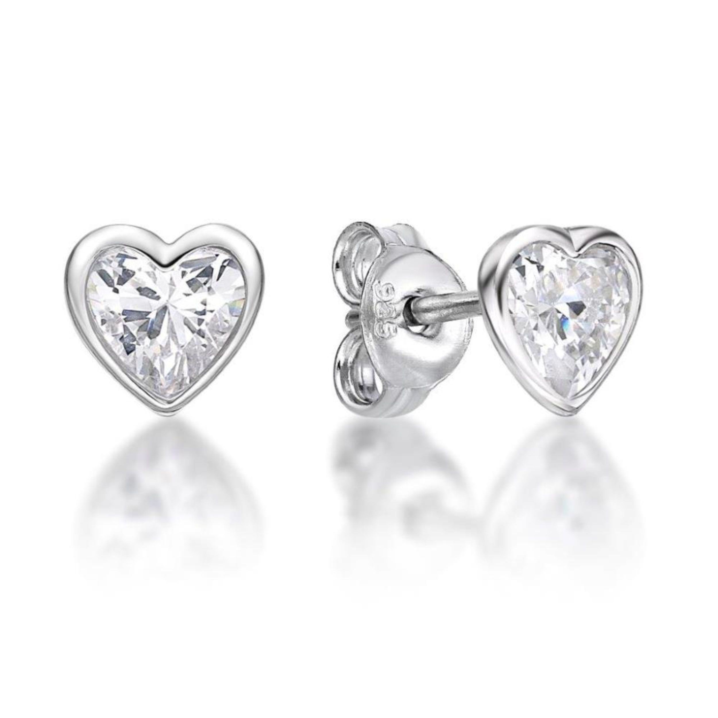Picture of RIM SET HEART STUD