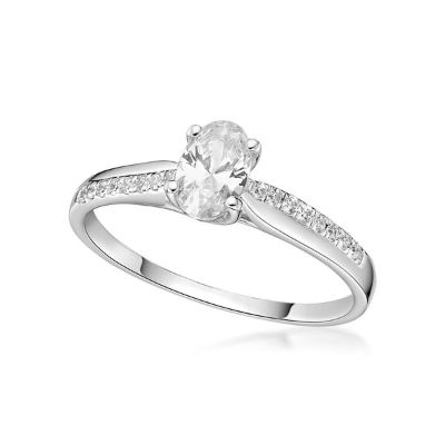 Picture of OVAL 4 CLAW, FINE CZ SHANK