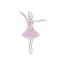 Picture of DANCER, PRETTY DRESS  PINK&WHT.
