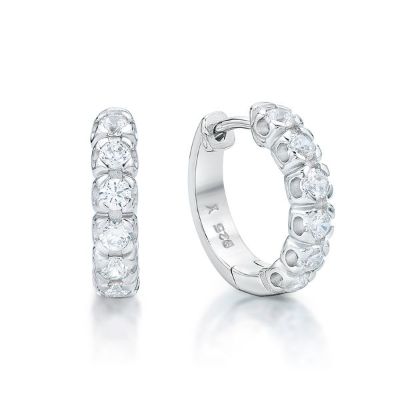 Picture of 3/4 R/O, CLAWSETTING HUGGIE, 3.6 x 15mm