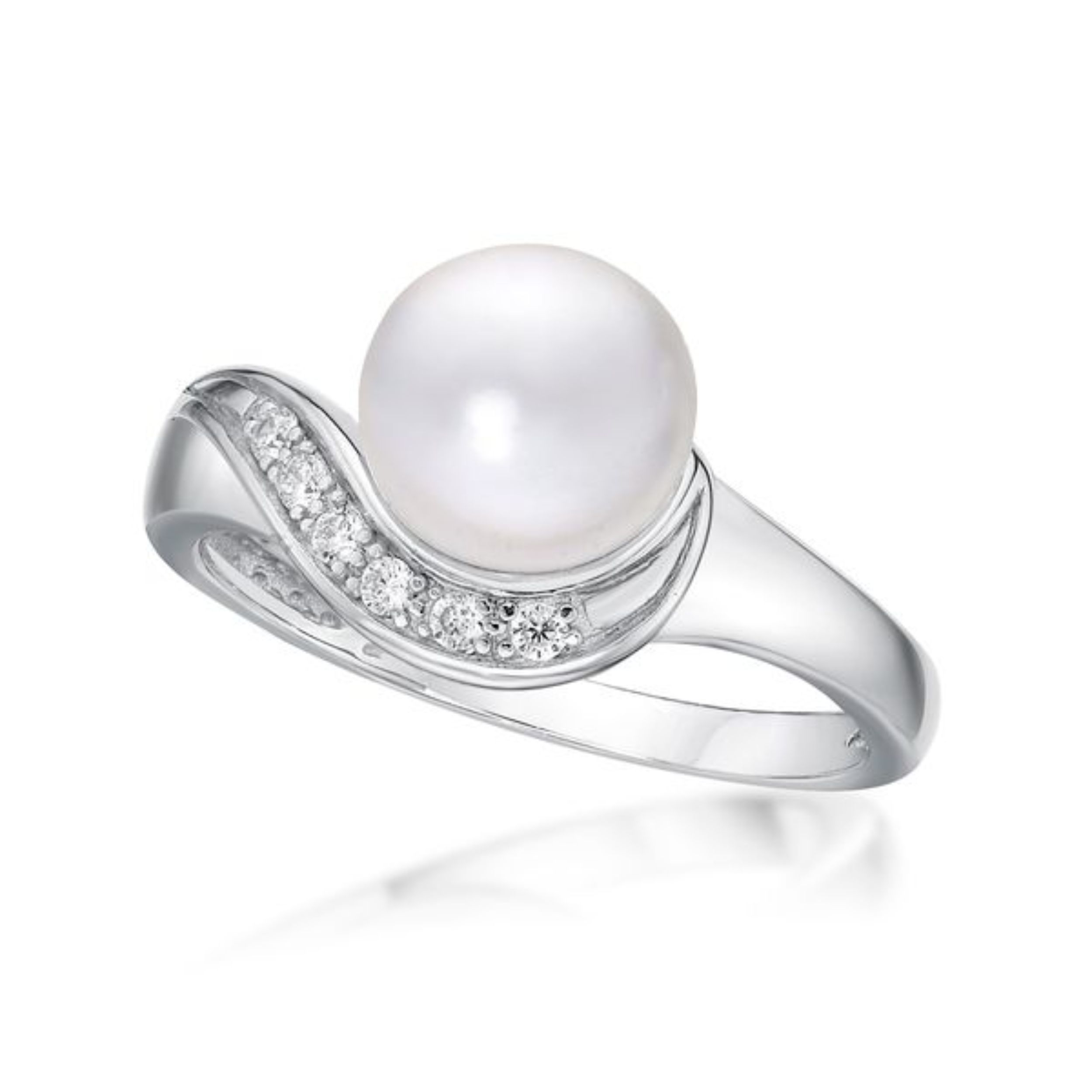 Picture of FW PEARL BAIT RING  CZ