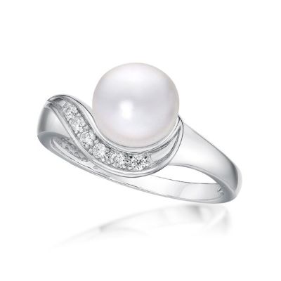 Picture of FW PEARL BAIT RING  CZ