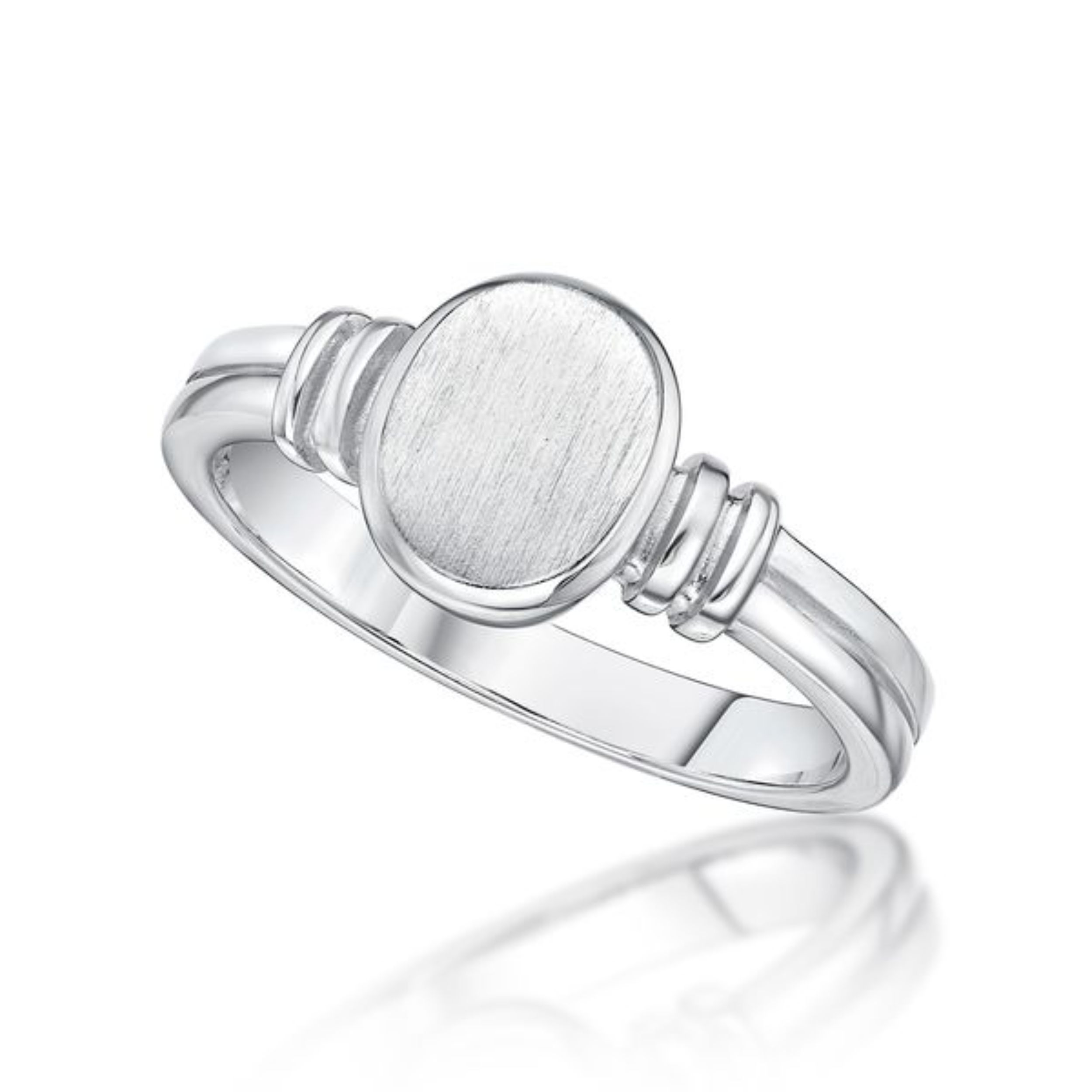 Picture of OVAL SIGNET RING MATT.