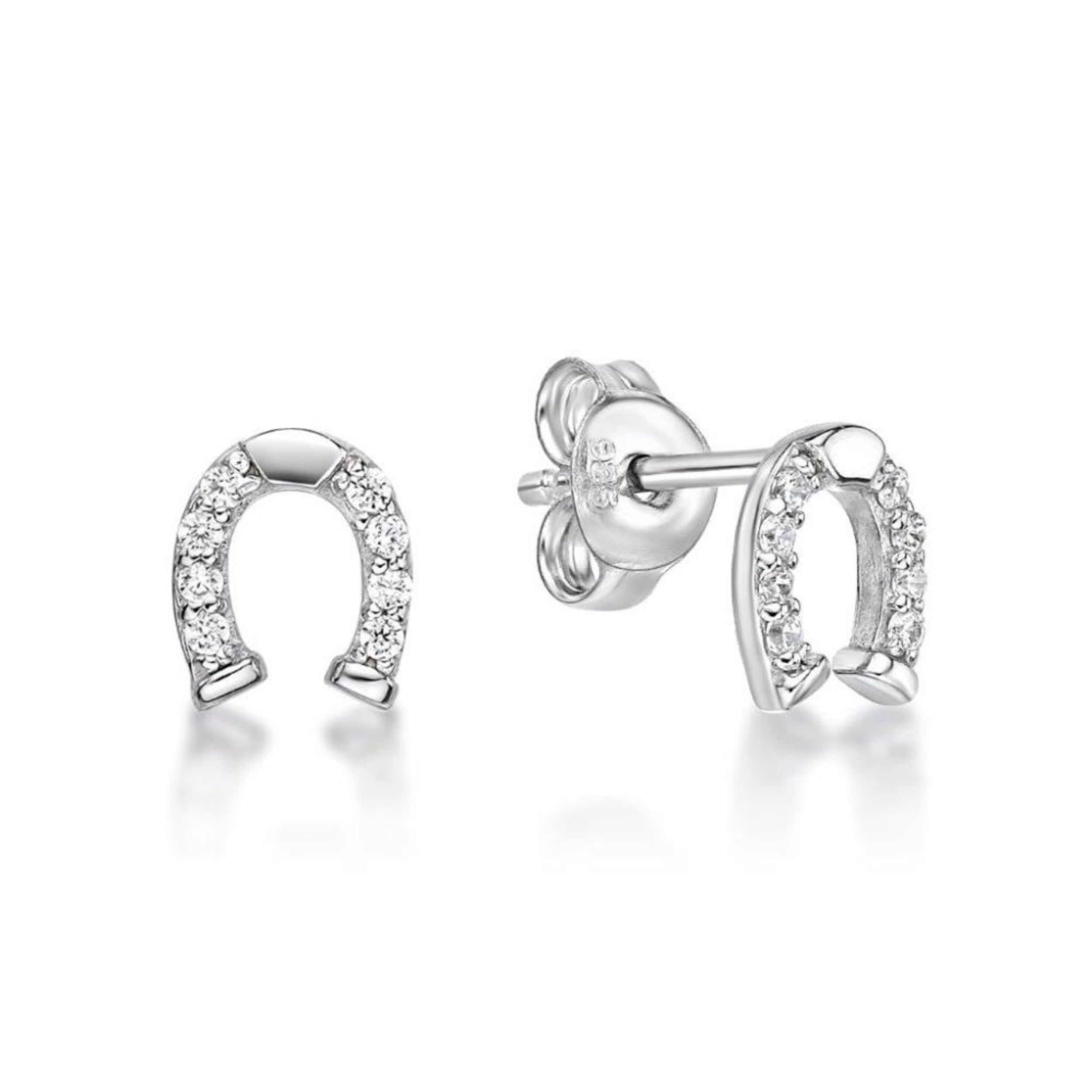 Picture of HORSE SHOE STUDS CZ