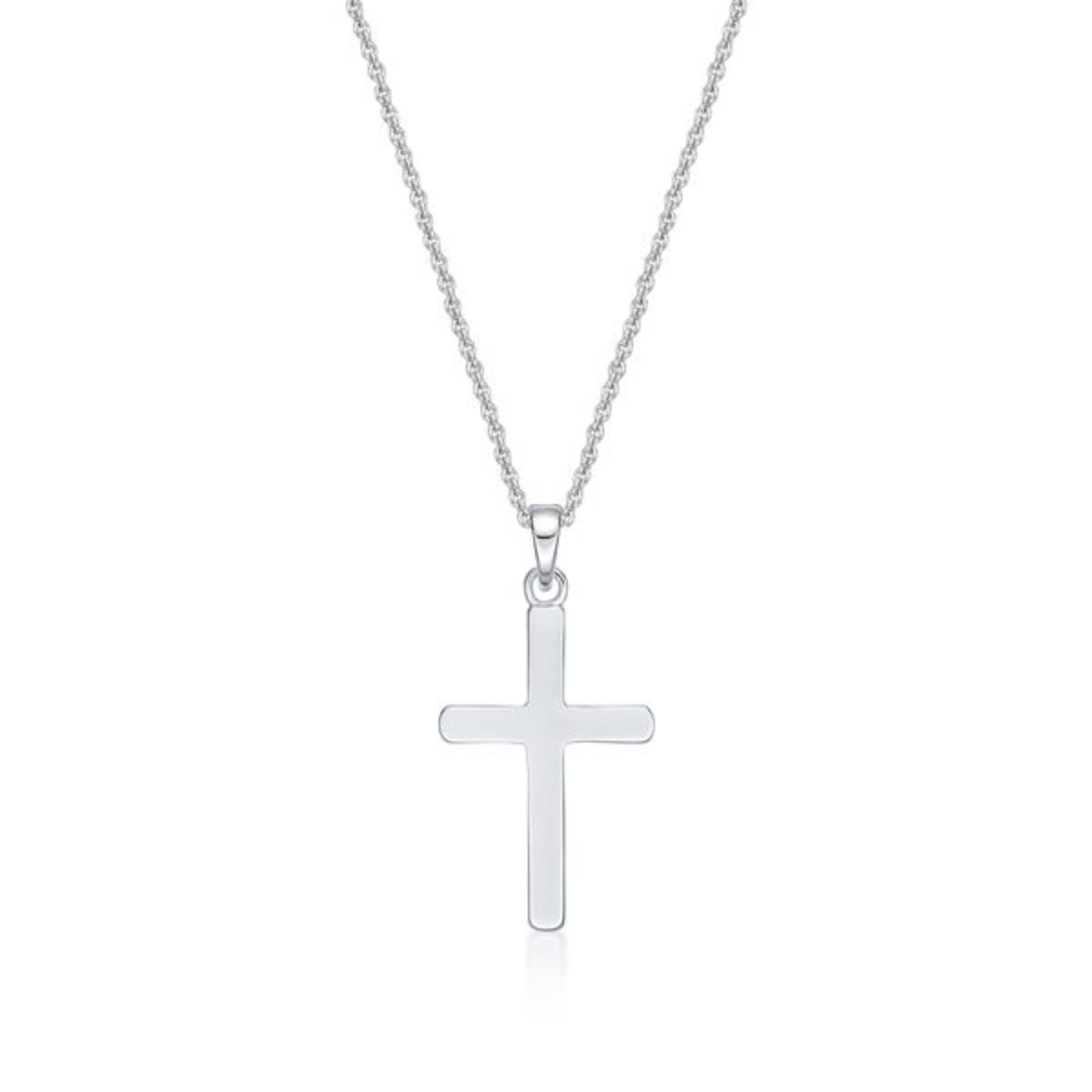 Picture of CROSS, PLAIN SILVER, PEND. with CHAIN