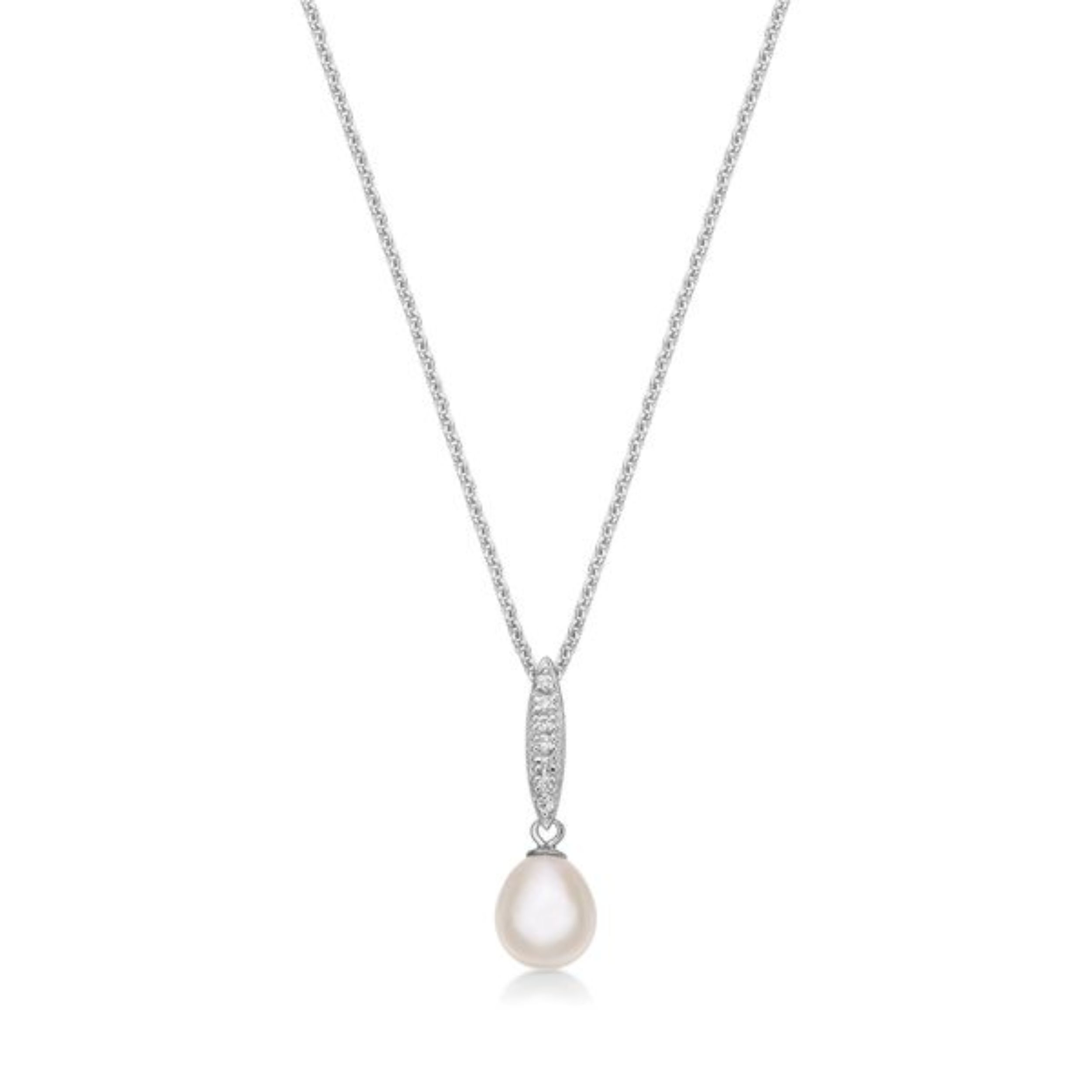 Picture of DANGLE,FW.8mm 6x 1mm. WHT with CHAIN