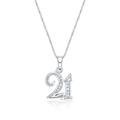 Picture of CZ SET 21 BAIL with CHAIN