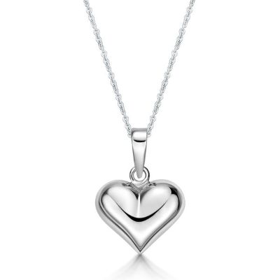 Picture of 15mm PUFFY HEART, BAIL WITH CHAIN