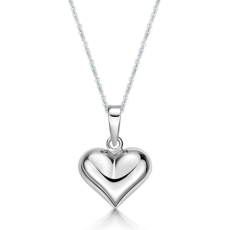Picture of 15mm PUFFY HEART, BAIL WITH CHAIN