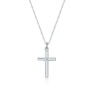 Picture of CROSS WITH CZ IN CTR with CHAIN