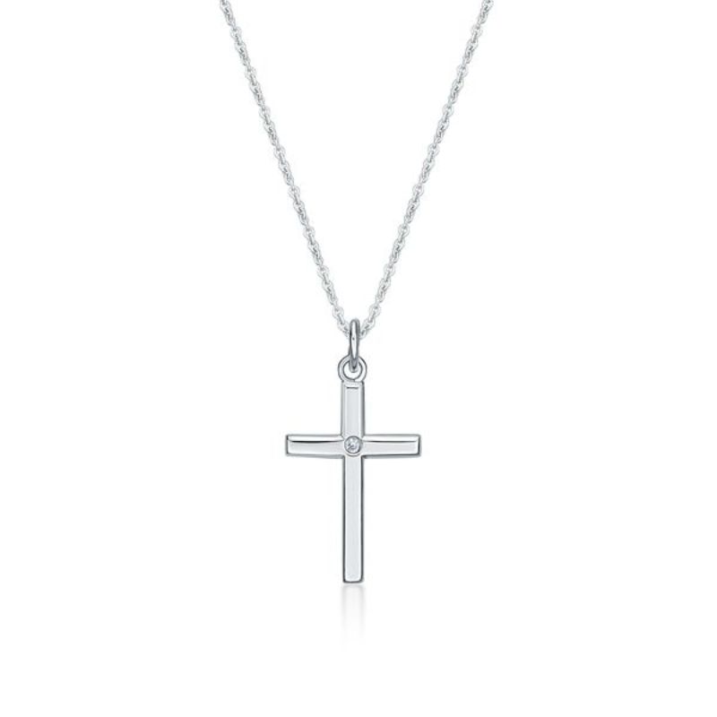 Picture of CROSS WITH CZ IN CTR with CHAIN