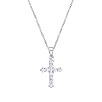 Picture of CROSS, A GOOD SIZE TOO! 11xCZ with CHAIN