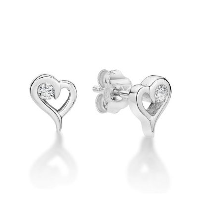 Picture of SM HEART E/R,CZ WITH FLARE