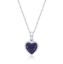 Picture of 8mm PURPLE R/O HEART with chain