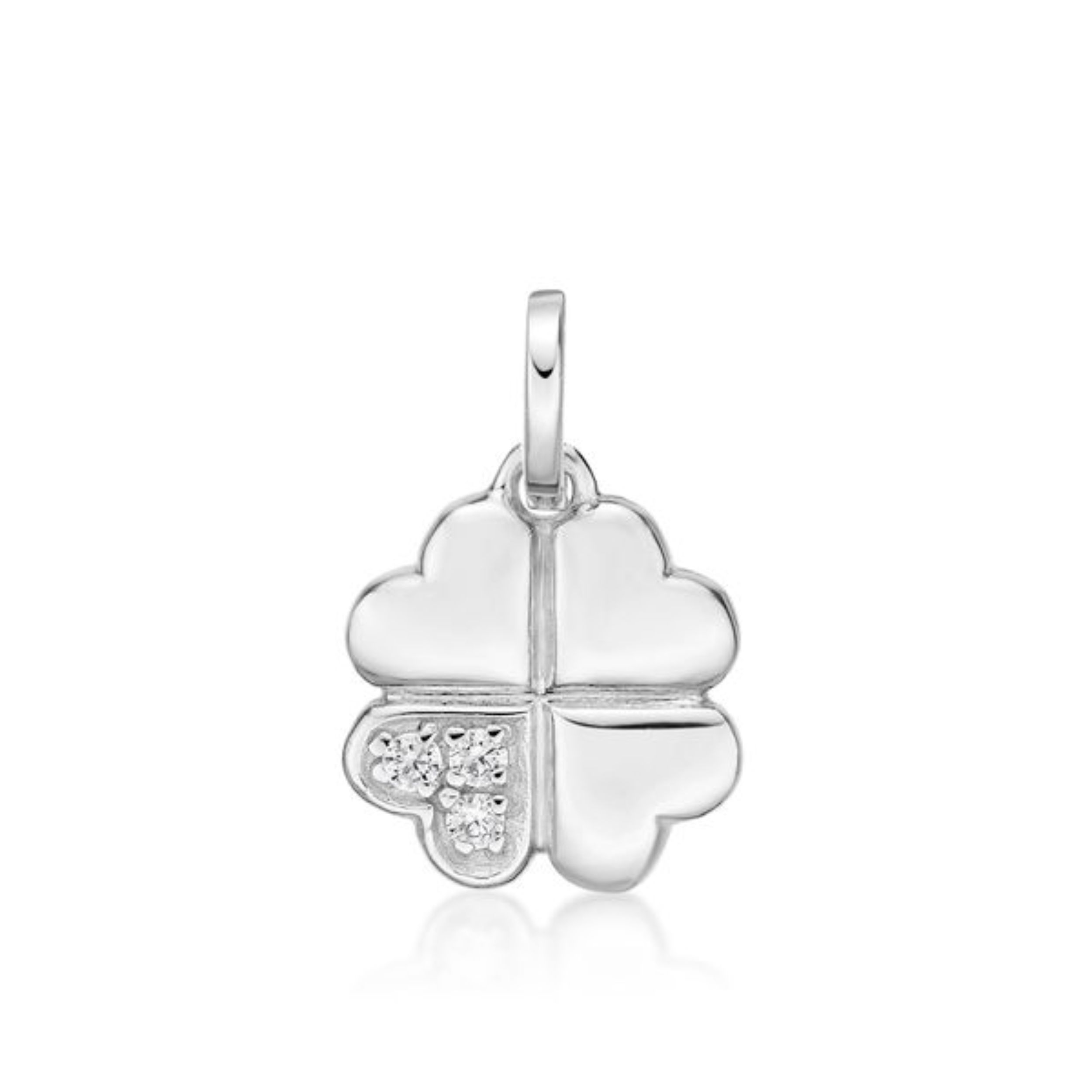 Picture of SHAMROCK, PEND WHITE CZ, ALL POL