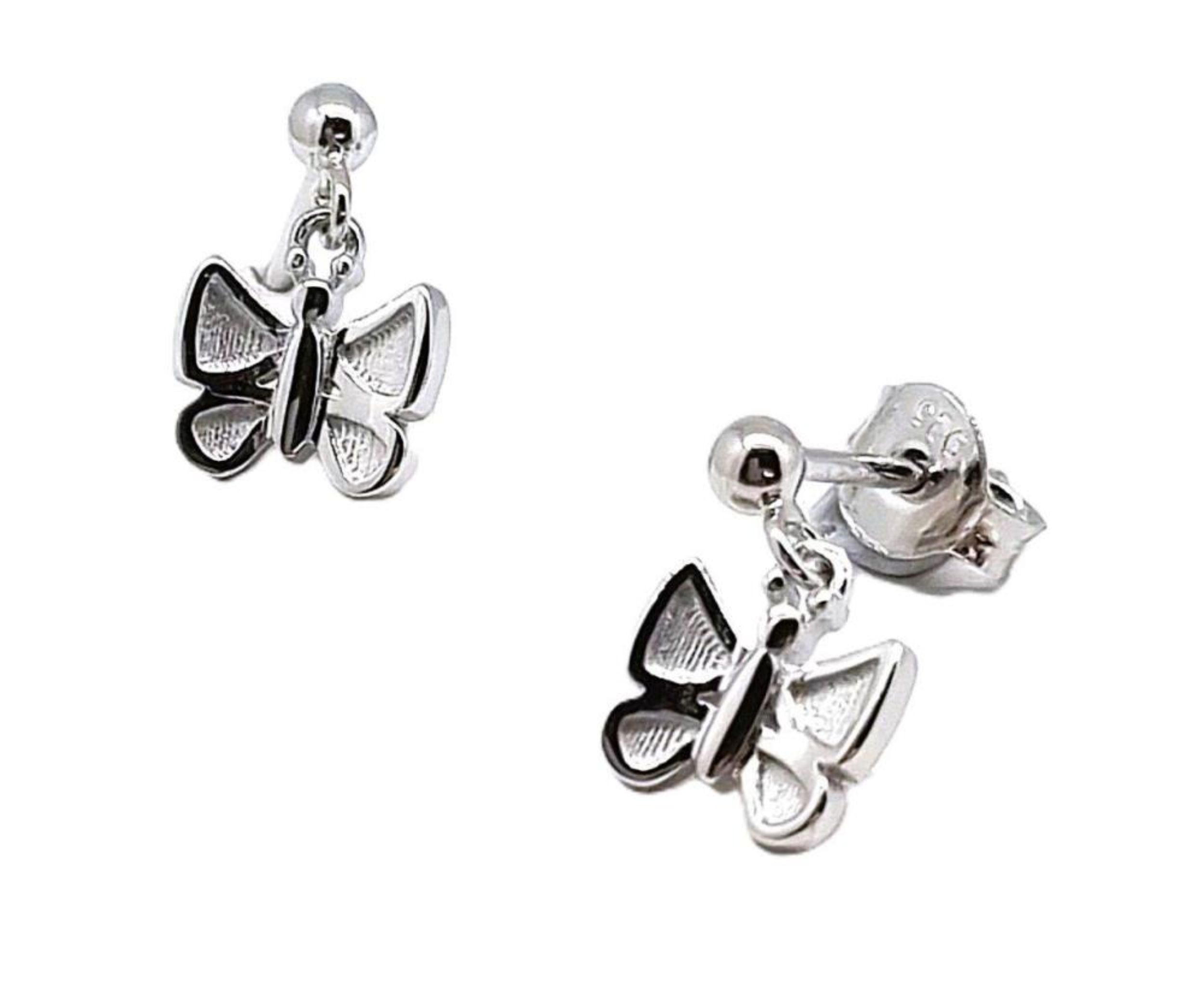 Picture of BUTTERFLY BALL STUDS, MATT WINGS