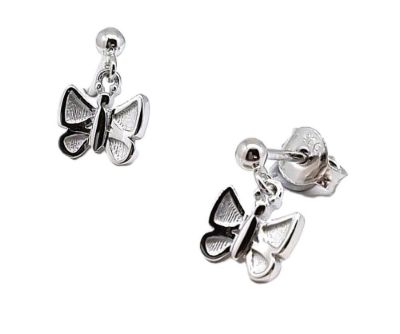 Picture of BUTTERFLY BALL STUDS, MATT WINGS