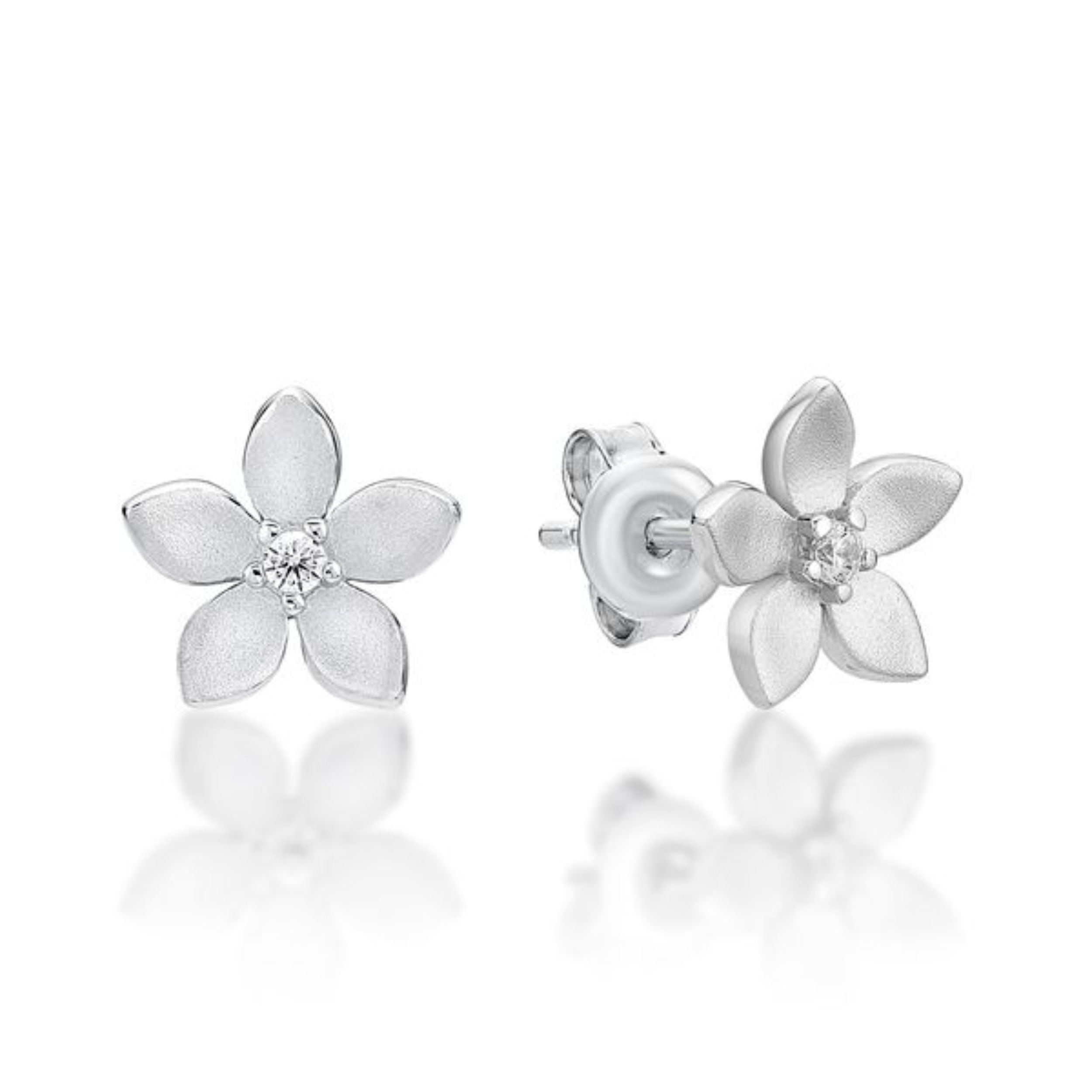 Picture of FLOWER (STUDS), CZ CTR, MATT