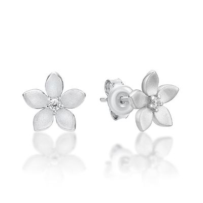 Picture of FLOWER (STUDS), CZ CTR, MATT