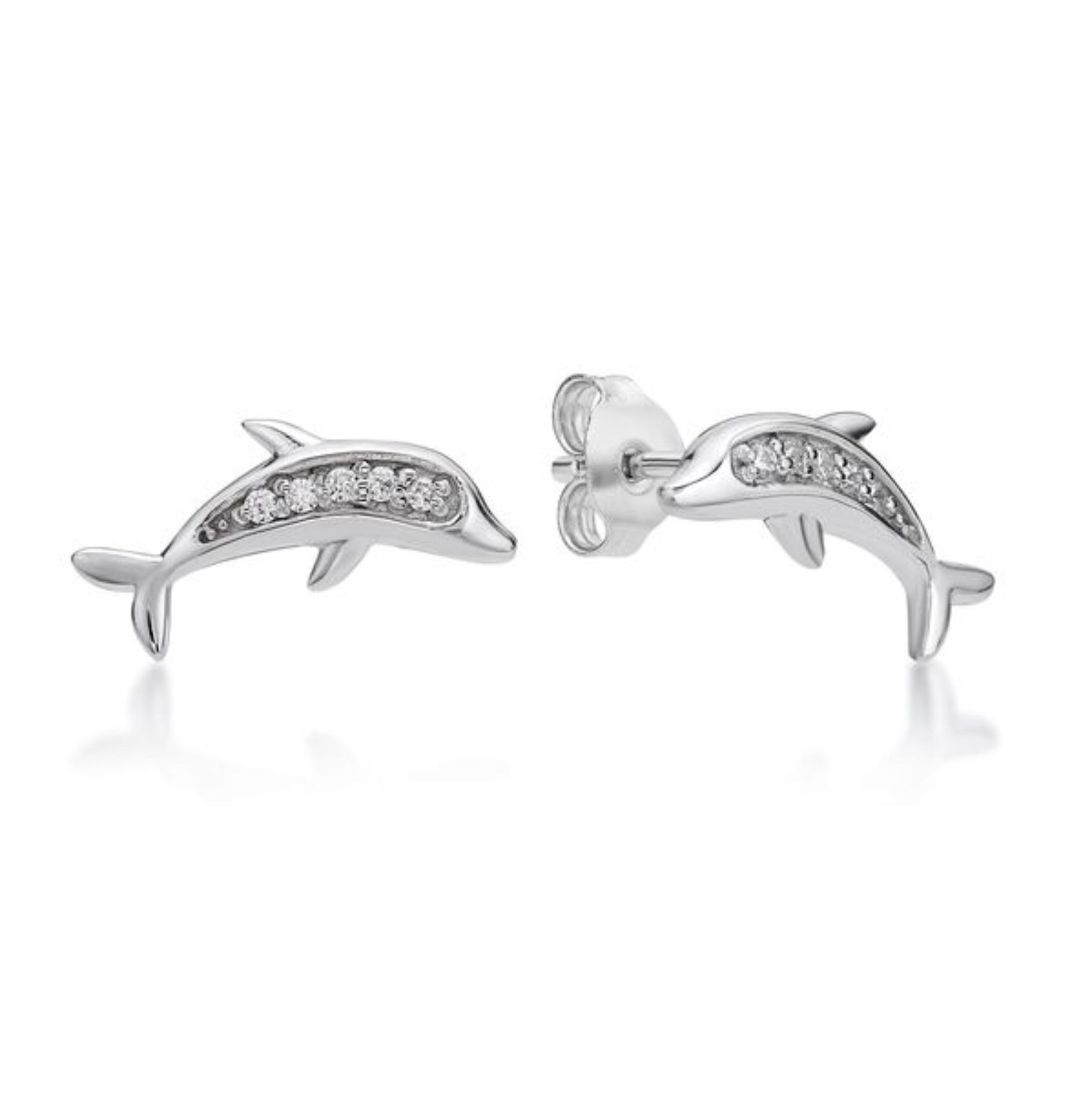 Picture of DOLPHIN, CZ BODY, EARRING