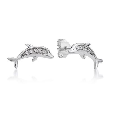 Picture of DOLPHIN, CZ BODY, EARRING
