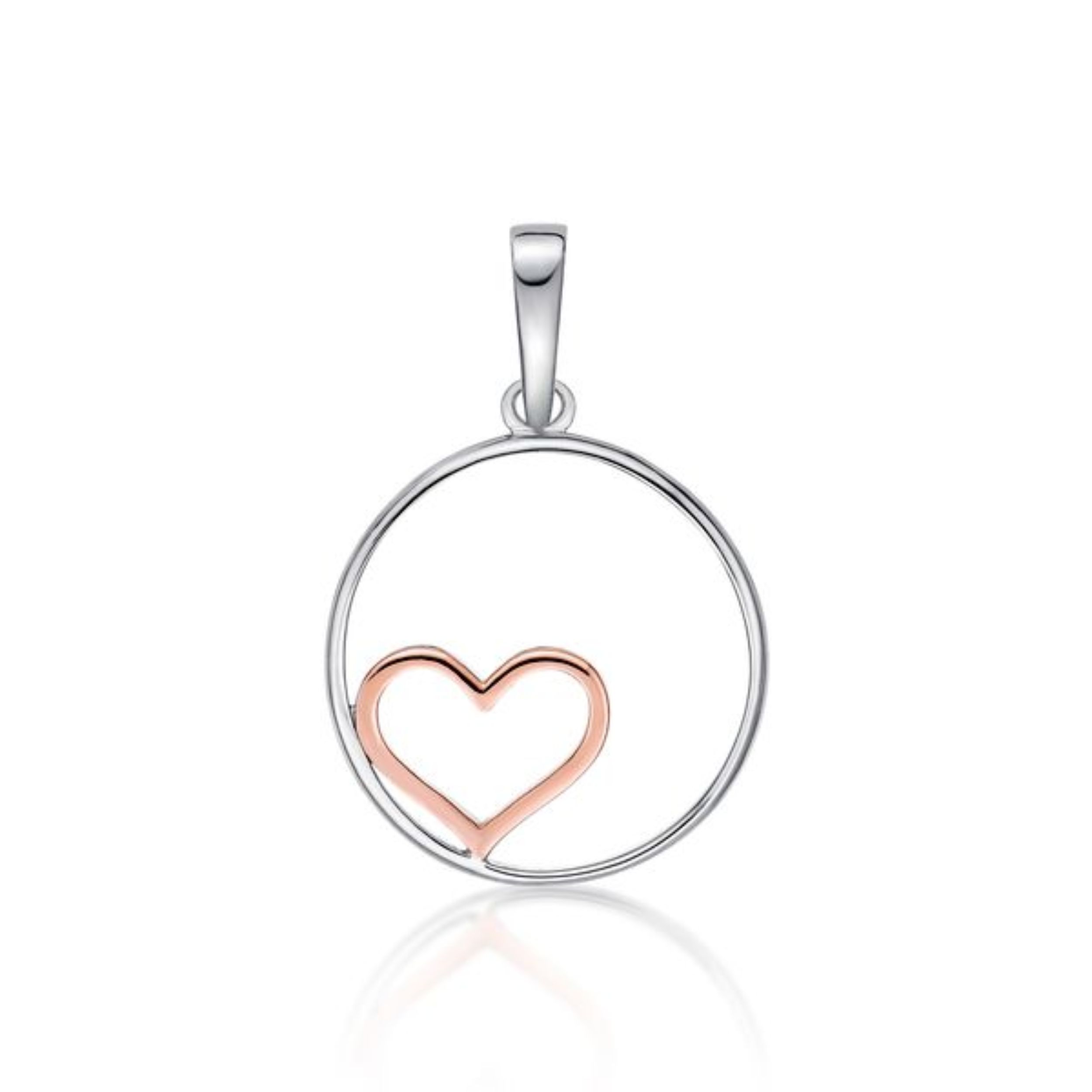 Picture of RGP HEART IN CIRCLE PENDANT