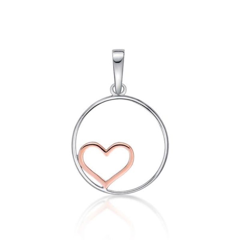 Picture of RGP HEART IN CIRCLE PENDANT