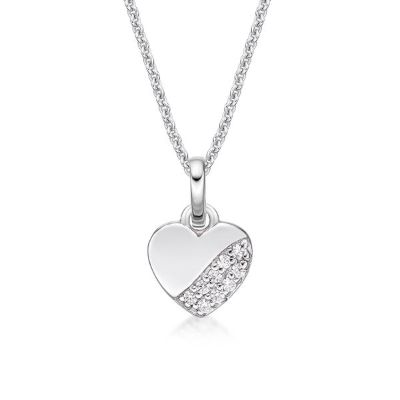 Picture of 2 ROW HEART, PENDANT with CHAIN